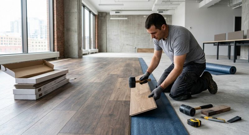 Our team working on Flooring Service projects in Rockledge, FL